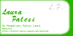 laura palcsi business card
